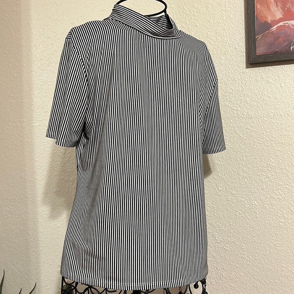 Miss Chievous | Black Striped Top with Tie